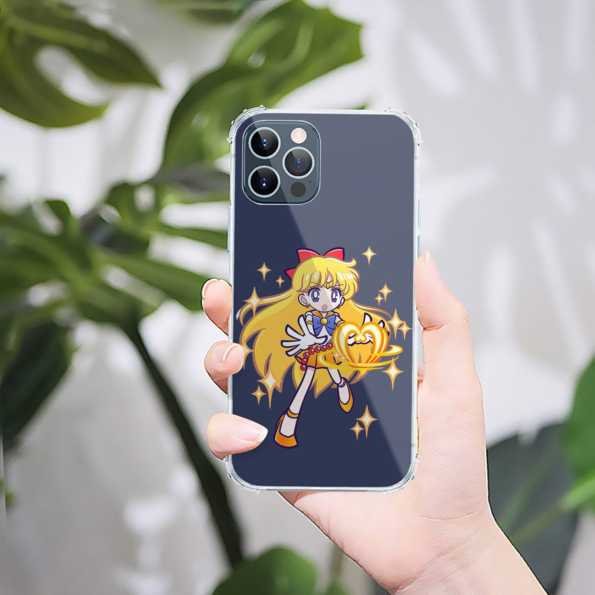 （画像用） 美少女戦士セーラームーン 愛野 美奈子 あいの みなこ Sailor Moon Aino Minako 【iPhone 12シリーズ対応】透明スマホケース（クリアソフトケース）